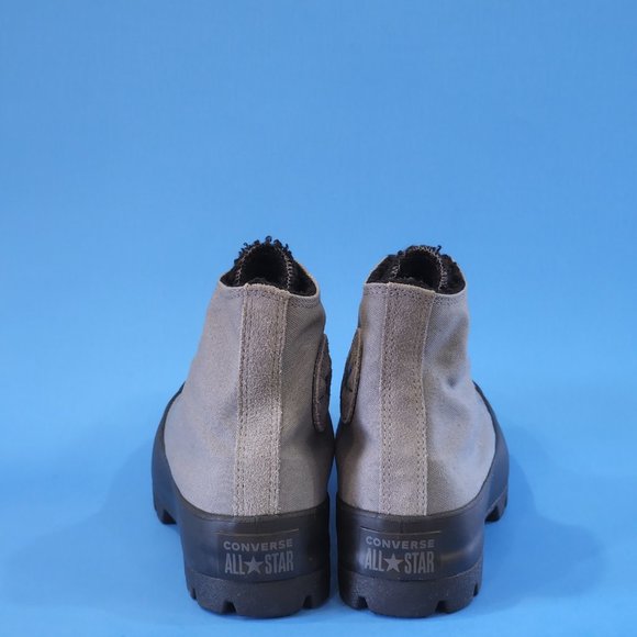 Converse CTAS Hi Lugged Winter Mason Gray Women's Platform Sneakers 573066C NWT - Picture 5 of 6